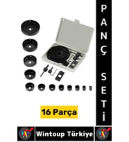 #PançSeti Dayanıklı Ağaç Kesme Testere Matkap Ucu Takımı Alçıpan Tavan Kesme 16 Parça PANÇ SETİ