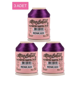 3 Adet Altınbaşak Oya ve Dantel İpi 20 gr - Royaleks - No: 622