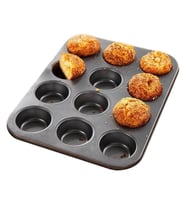 Karbon Çelik 12 li Muffin Cupcake Kek Pişirme Kalıbı cin800sy