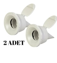 2 Adet Koku Önleyici Çekvalfli Adaptör ContaØ50 Lavabo & Eviye Gideri için