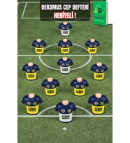 "DEKOMUS CEP DEFTERİ HEDİYELİ" LİSANSLI FENERBAHÇE SİLGİLİ FORMA TASARIMLI KALEMTRAŞ "TEK ADET"