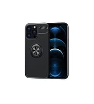 Newface Apple iPhone 13 Pro Kılıf Range Yüzüklü Silikon - Siyah
