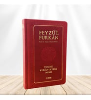 Feyzü'l Furkan Tefsirli Kur'an-ı Kerim Meali (Orta Boy - Tefsirli Meal - Ciltli) - BORDO