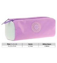 Kaukko İki Bölmeli Kız Çocuk Okul Kalem Çantası - Lila - K2738