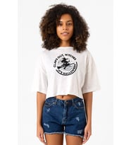 Claws Out Witches Its Halloween Beyaz Kırçıllı Kadın Crop Tshirt