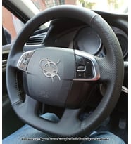 Citroen C4 Araca Özel Dikmeli Direksiyon Kılıfı (SOFT NOKTA DÜZ) (Karışık)