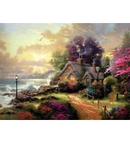 Mistik Ev Sayılarla Boyama Seti(40x50 cm Tuval Şasesine Gerili)
