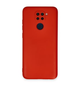 Redmi Note 9 Kılıf Nano Içi Kadife Silikon - Kırmızı