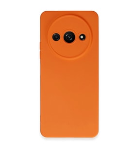 Xiaomi Redmi A3 4g Kılıf Nano İçi Kadife Silikon - Turuncu