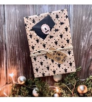 Yılbaşı Çam  Desenli Pelur Kağıt , Yılbaşı Hediye Paketi, Pelur Kağıdı, Yeni Yıl Paketleme 10 Adet-CMAG1 (Renksiz)