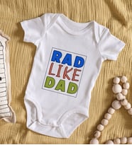 BK Kids Rad Like Dad Tasarımlı Bebek Body Zıbın - Model 1