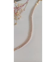 ÇELİK BİLEKLİK SU YOLU BAGET TAŞLI 316L KARARMAZ RENK ATMAZ 16 CM ANTİ ALERJİK