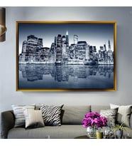 Altın Çerçeveli dekoratif tablo l1603 (Gold)