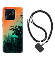 Xiaomi Poco X3 Pro M4 Pro X4 Pro C40 10C Kılıf Boyun Askılı Silikon Güzel Çiçekler 1712