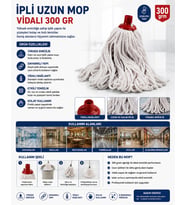 İpli Uzun Mop Vidalı 300 Gr