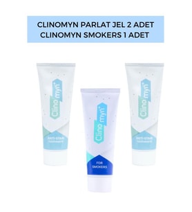 Smokers 75 ml + Temizle Parlat Diş Beyazlatan ve Parlatan Fresh Jel Diş Macunu 75 ml x2