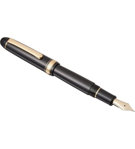 Platinum Pnb13000#3776 Century Gold Trim 1 Black In Black F Dolma Kalem
