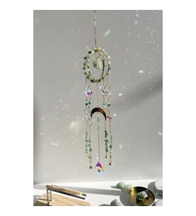 Aventurin Sun Catcher 3 - Güneş Tutucu, Güneş Yakalayıcı, Doğal Taşlı, El Yapımı (Yeşil)