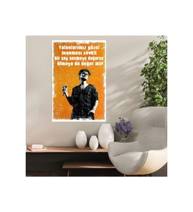 Ahşap Retro Mdf Poster , Komik Sözler , Duvar Yazıları , Manzara ,  Tarih , Edebiyat - Tbl0410