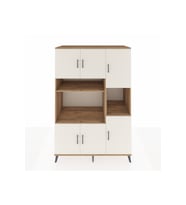 Kronos Dolap 9 Raflı 6 Kapaklı 132x59x195 Çam-Aytaşı/Çam