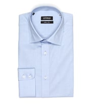 PİNGÖMLEK WESTBOURNE FİL A FİL AÇIK MAVİ %100 Pamuk  Kolay Ütülenir Slim Fit Cutaway Yakalı Cepsiz Erkek Gömlek