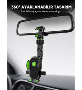 Dikiz Aynasına ve Koltuk Başlığına Uyumlu Telefon Tutucu Yeni Nesil