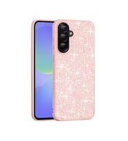 Samsung Galaxy A36 Kılıf Parlak Taşlı Tasarım Pırlanta Kapak (Pembe)