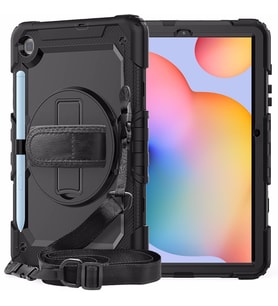 Samsung Galaxy Tab S6 Lite 2024 P620 P610 Kılıf Defender Askılı Pars Case Fuji 1 (Siyah)