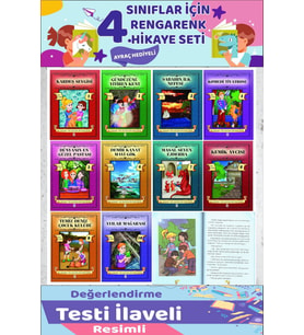 4.Sınıf Okumayı Sevdiren 10 lu Hikaye Seti 4 (80 Sayfa)