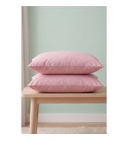 Pudra Pamuklu 2'li Yastık Kılıfı 50x70 cm