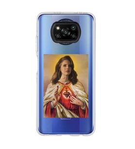 Poco X3 Pro Uyumlu Lana Del Rey Desenli Şeffaf Telefon Kılıfı
