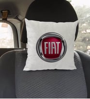 BK Gift Fiat Tasarımlı Kare Araç Koltuk Yastığı-1