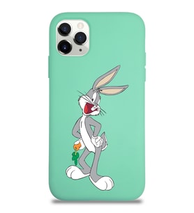 Apple iPhone 11 Pro Uyumlu Lansman Kılıf Bugs Bunny Tasarımlı Altı Kapalı İçi Kadife Kaplı  Kapak (Şeffaf)