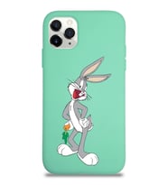 Apple iPhone 11 Pro Uyumlu Lansman Kılıf Bugs Bunny Tasarımlı Altı Kapalı İçi Kadife Kaplı  Kapak (Şeffaf)