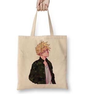 Bakugou Katsukı Hero Bez Çanta Uzun Saplı