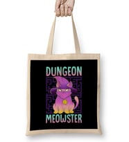Dungeon Meowster Tabletop Gamer Bez Çanta Uzun Saplı