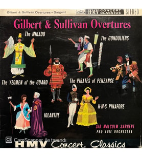 Gilbert & Sullivan Overtures LP Klasik Plak (Karışık)