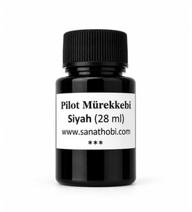 Pilot parallel pen mürekkebi, kaligrafi pilot mürekkebi, koyu siyah ink 28ml-1 Ad