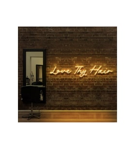 Love Thy Hair Yazılı Neon Tabela