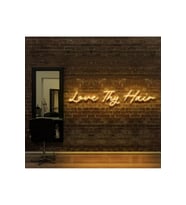 Love Thy Hair Yazılı Neon Tabela
