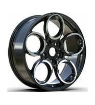 AKD-A1172-08 8.0x18" 5x98 ET40 67.1 Black 18 İnç Jant Takımı (4 Adet)
