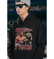 Iron Mike Tyson Baskılı Unisex Oversize Efsane Boksör Hoodie