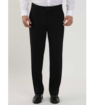 Siyah Erkek Regular Fit Düz Klasik Pantolon - 98178