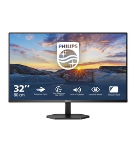 Philips 32E1N3100LA 31.5" 75Hz 4Ms VGA+HDMI FullHD Adaptive-Sync VA Vesa Monitör (Siyah)