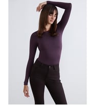 LCW Vision Mürdüm Bisiklet Yaka Kadın Bodysuit