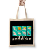 Funny Future Meteorologist Storm Chaser Tornado Bez Çanta Uzun Saplı