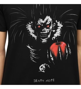 Bant Giyim - Death Note Elma Sever Ryuk Siyah Erkek Tişört