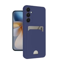 Samsung Galaxy S24 FE Kılıf Kelvin Kartvizitli Silikon - Lacivert