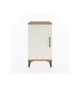 Arges Komodin 2 Raflı Tek Kapaklı 44x30x80 Çam-Aytaşı