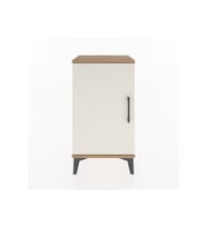 Arges Komodin 2 Raflı Tek Kapaklı 44x30x80 Çam-Aytaşı